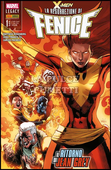 MARVEL MINISERIE # 201 - X-MEN: LA RESURREZIONE DI FENICE 1 - MARVEL LEGACY